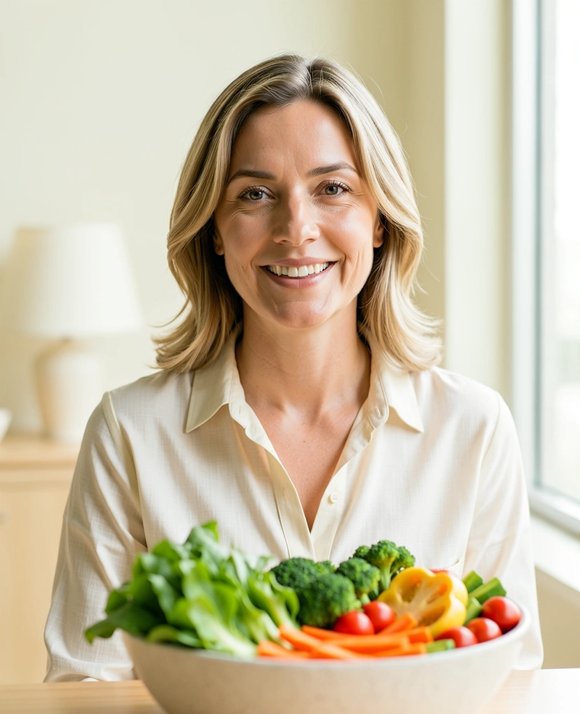 Portrét nutričního poradce v čistém prostředí